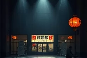 《无声码头》封面，雾中吊机与静止不动的货轮